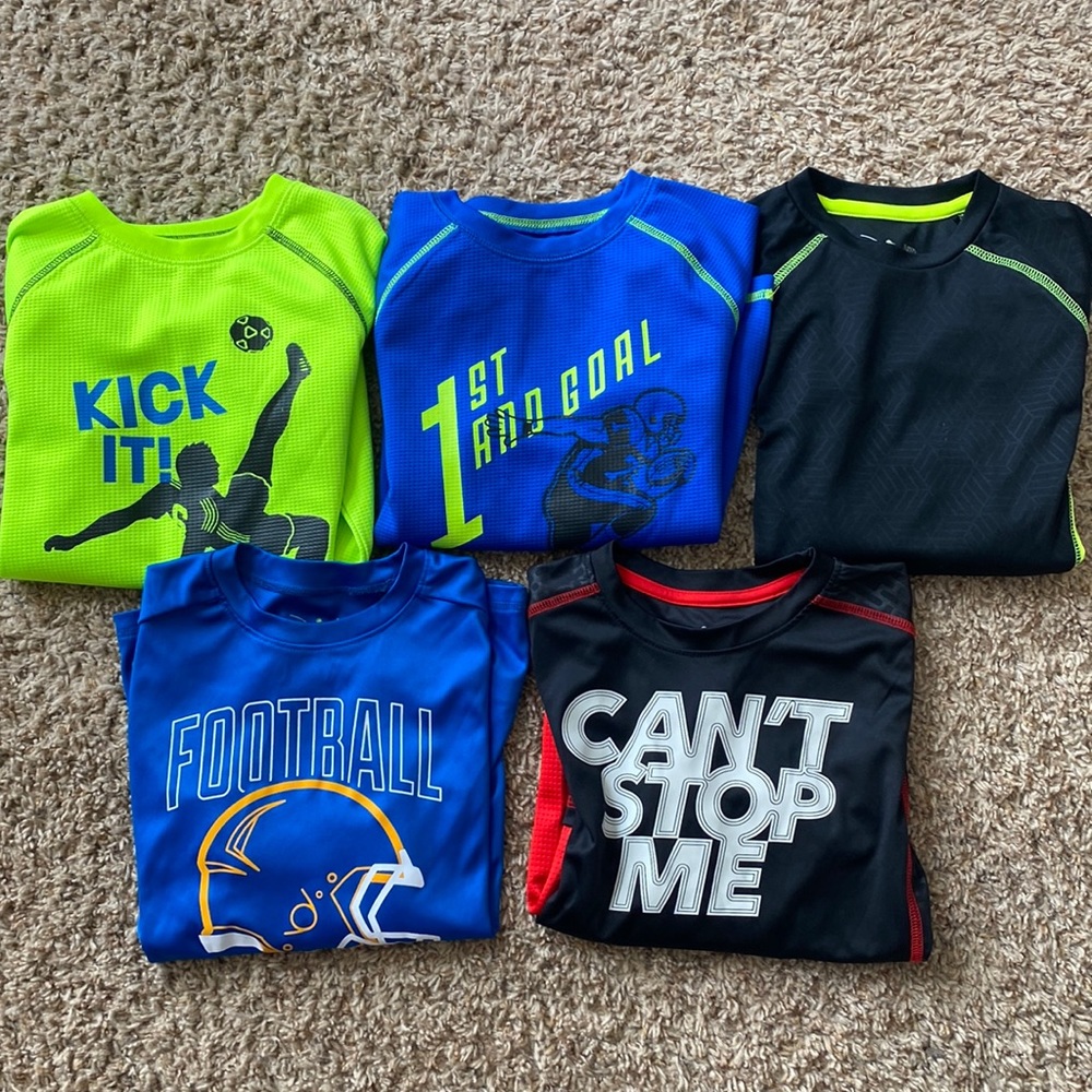 Lot of 5 Jumping Beans size L(7) long sleeve shirts